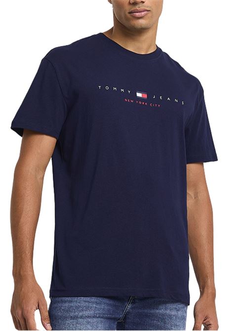 T-shirt blu in cotone Tommy Jeans | DM0DM21911C1G